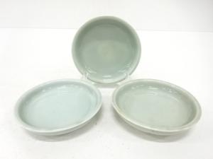 青磁　小皿　3客揃